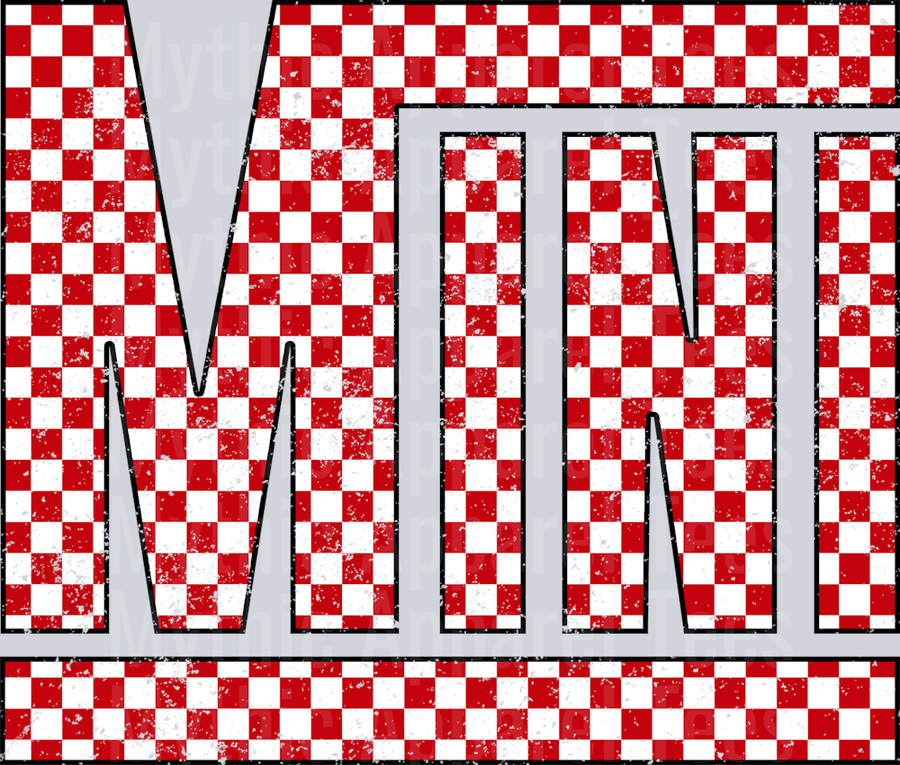 Checkered Mini Vans Style Print Style Combo Valentines Day Design