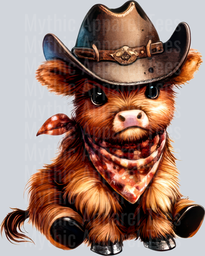 Western highland Cow 4 1 DTF Western Highland Cow Transfers