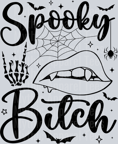 Spooky Bitch Black DTF Halloween Transfers
