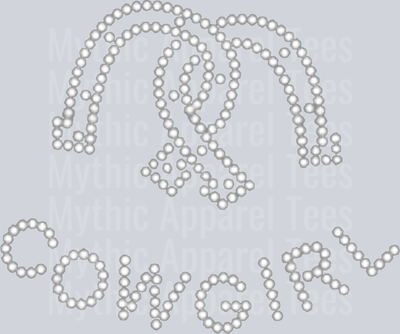 Cowgirl Jewels with horseshoes DTF Western Transfers