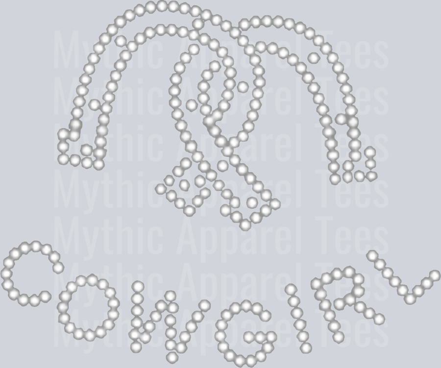Cowgirl Jewels with horseshoes DTF Western Transfers