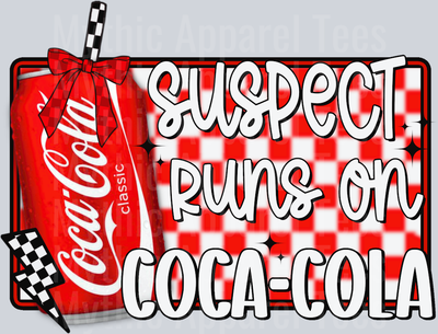Suspect Runs on Coca Cola DTF Drink Transfers