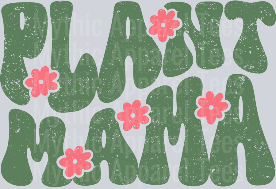 Plant Mama Wavy Retro Style