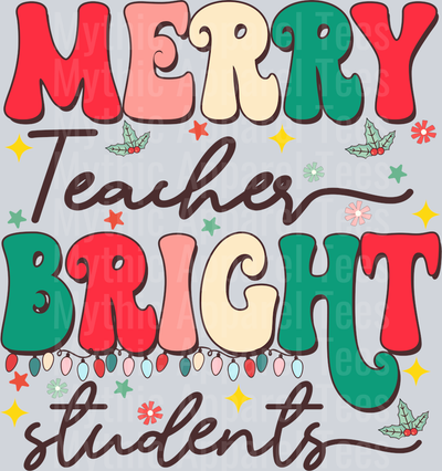 MERRY TEACHER BRIGHT STUDENTS 2
