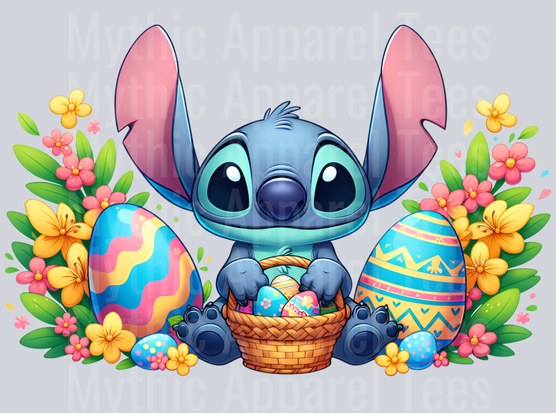 Stitch Easter Transfer 15 DTF Stitch Easter Transfers