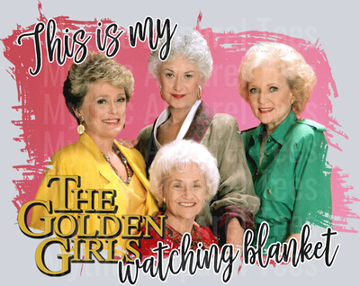 Golden Girls Blanket Plain