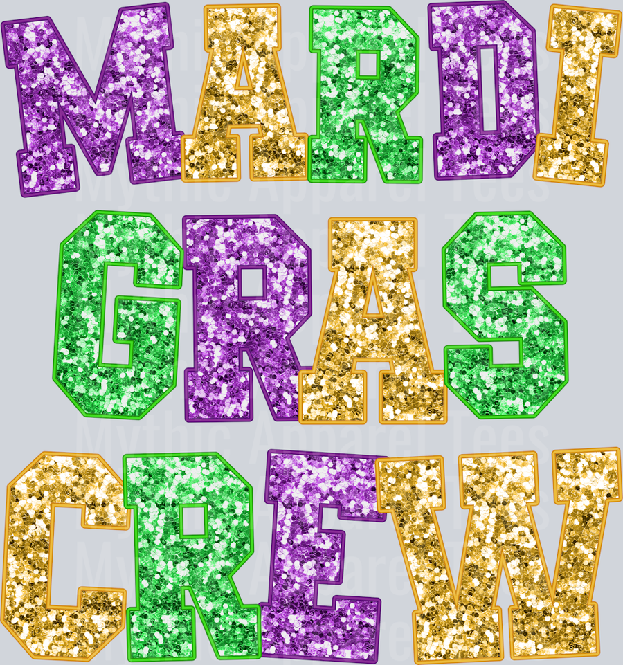 AZ738 Mardi Gras Rhinestone