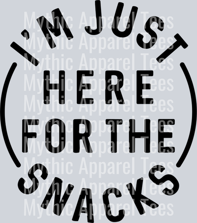 I'm just here for the snacks