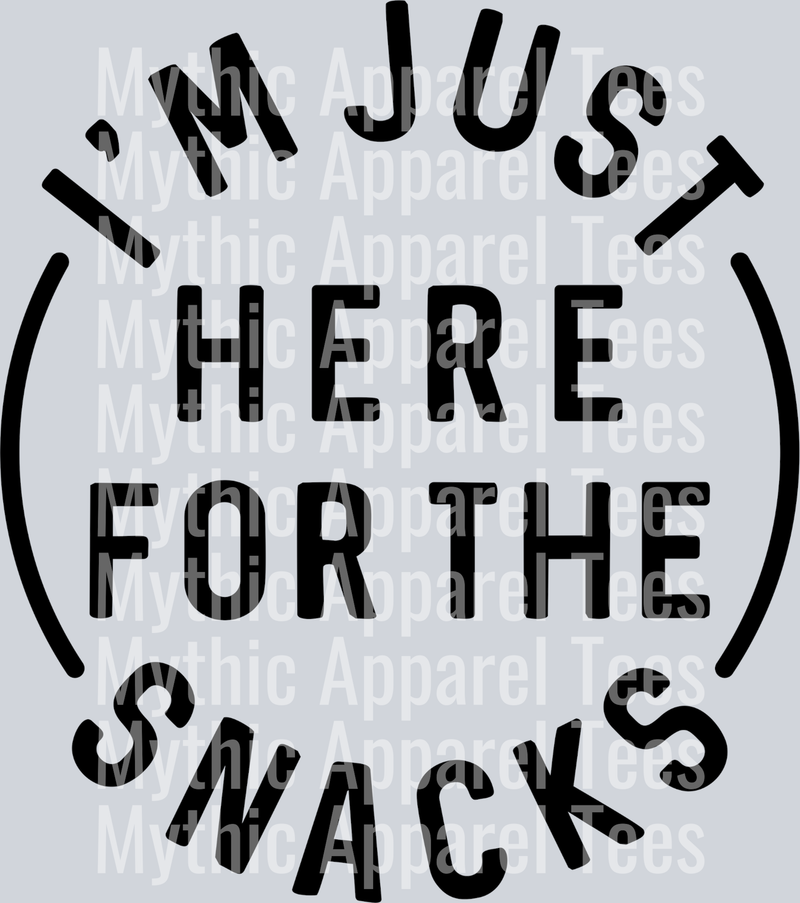 I'm just here for the snacks