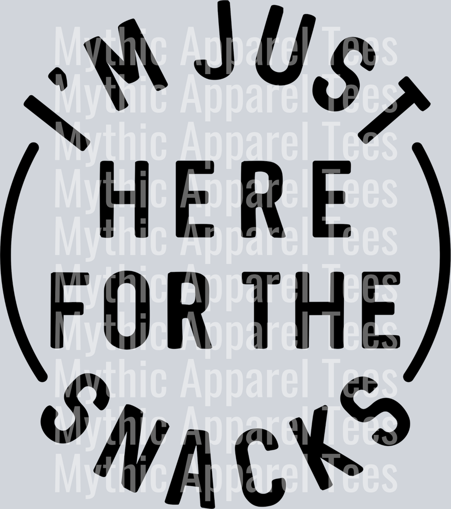 I'm just here for the snacks
