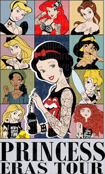 Princess Eras Tour Sleeping Beauty DTF Disney Transfers