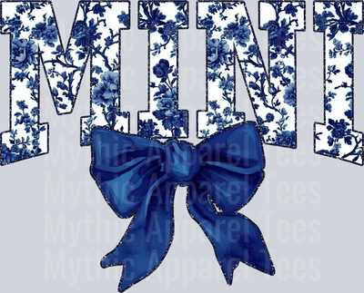 Navy Toile Mini