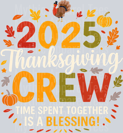 Family Thanksgiving 2025 Thanksgiving Crew Matching Group T-Shirt (1)