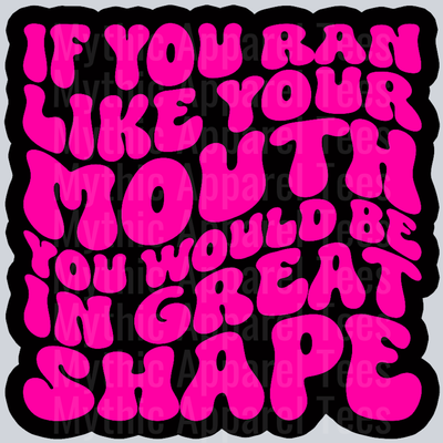 Color If You Ran Like Your Mouth