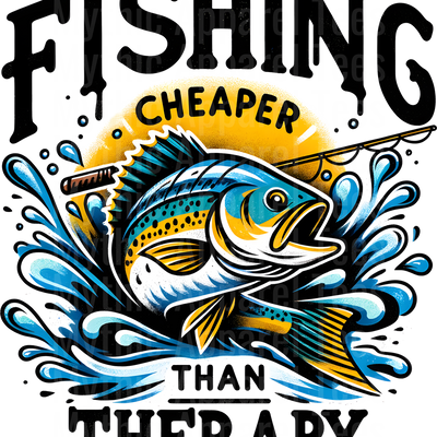 Fishing DTF Transfer