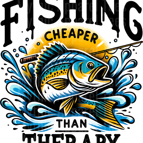 Fishing DTF Transfer