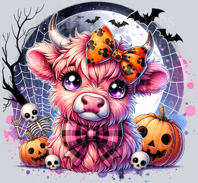 Spooky Highland Cow