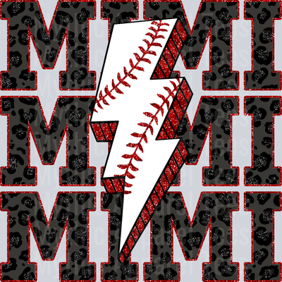 Baseball Mimi Stacked School Spirit & Sports