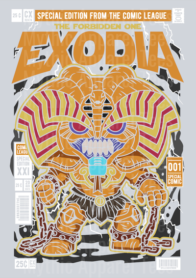 Exodia Comic Book Cover STYLE DTF Pop Culture Transfers