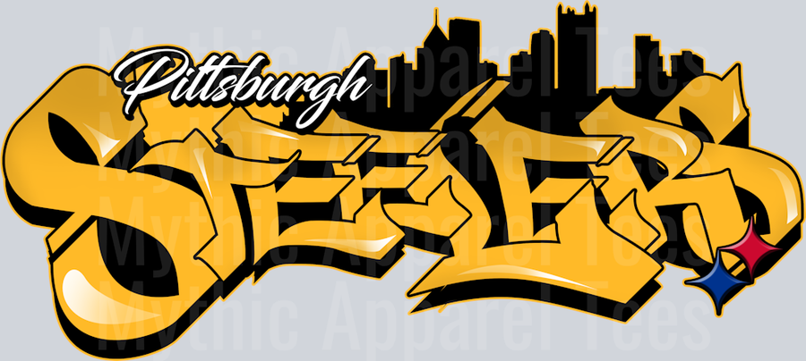 Steelers Tri Color Airbrush DTF NFL Transfers