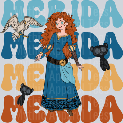 Merida Brave DTF Disney Transfers
