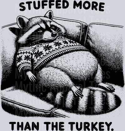 STUFFED MORE THAN THE TURKEY BLACK DESIGN