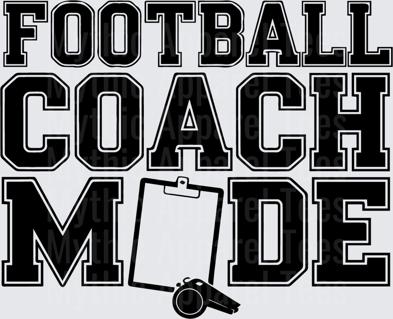American Football Coach Mode Clipboard Whistle Bold Varsity