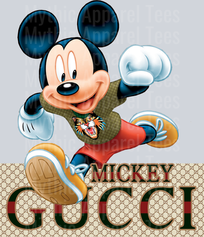 GUCCI Mickey DTF Street Mickey Mouse Transfers