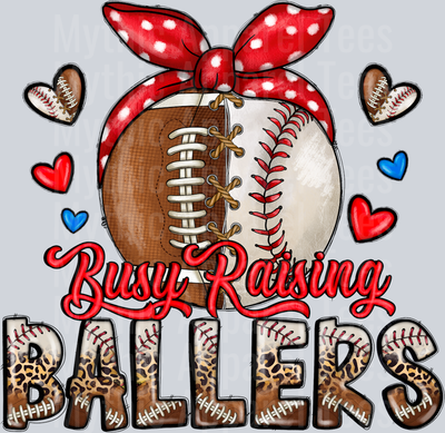Busy Raising Ballers Football And Baseball