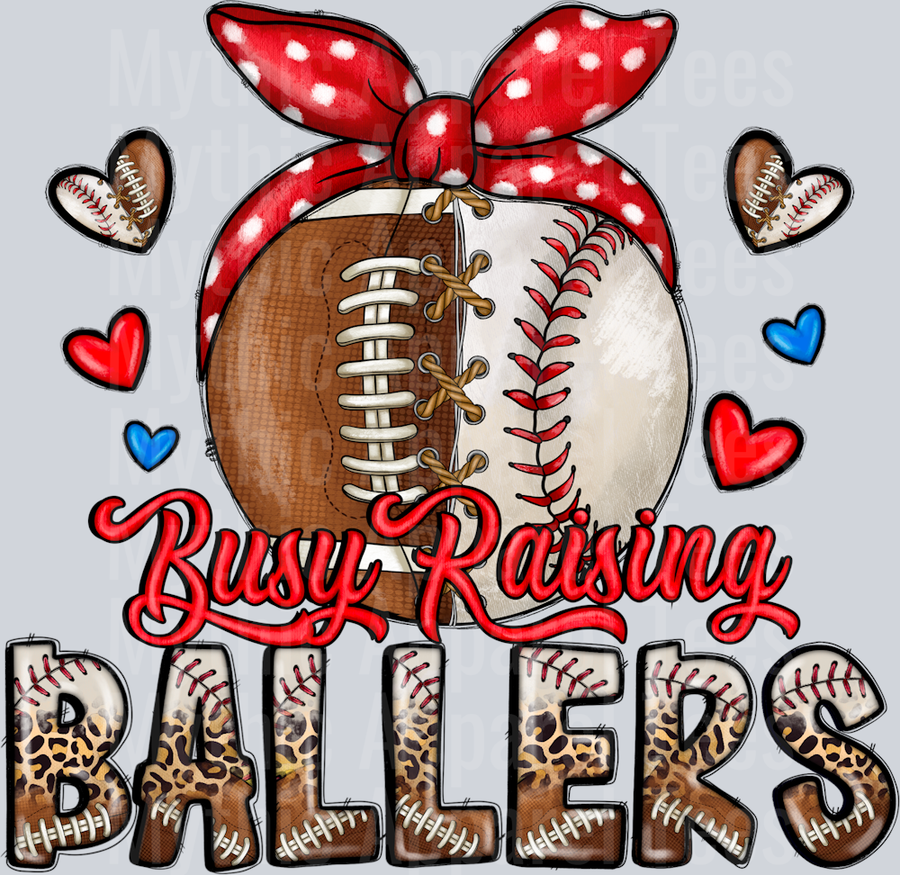 Busy Raising Ballers Football And Baseball