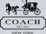 Coach, EST 1941 New York, Fashion Transfers, Urban Style, Designer Logos, DTF Prints