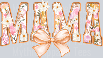 6 Mama Pink bow DTF Mom Transfers