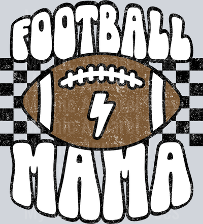 Football Mama Checkered Football School Spirit & Sports