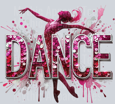008 Dance Female Dancer Maroon DTF Dance Female Transfers