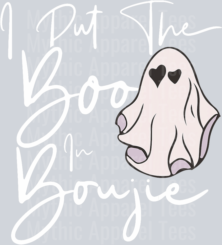 I Put Boo In Boujie Funny Halloween Costume Boujee Boo T-Shirt (2)