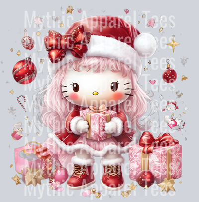 Hello Kitty Christmas Present - Christmas DTF Transfer