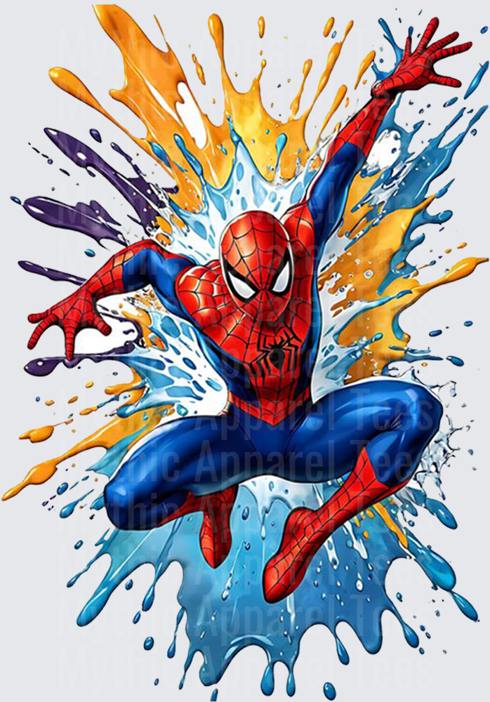 Marvel Super Heroes Spider-Man Dynamic Paint Splash Burst