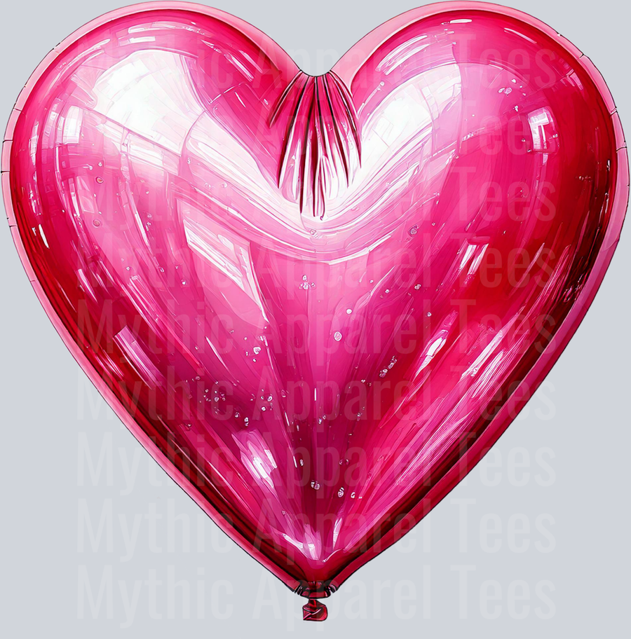 Balloon Heart Shiny pink Style Combo Valentines Day Design