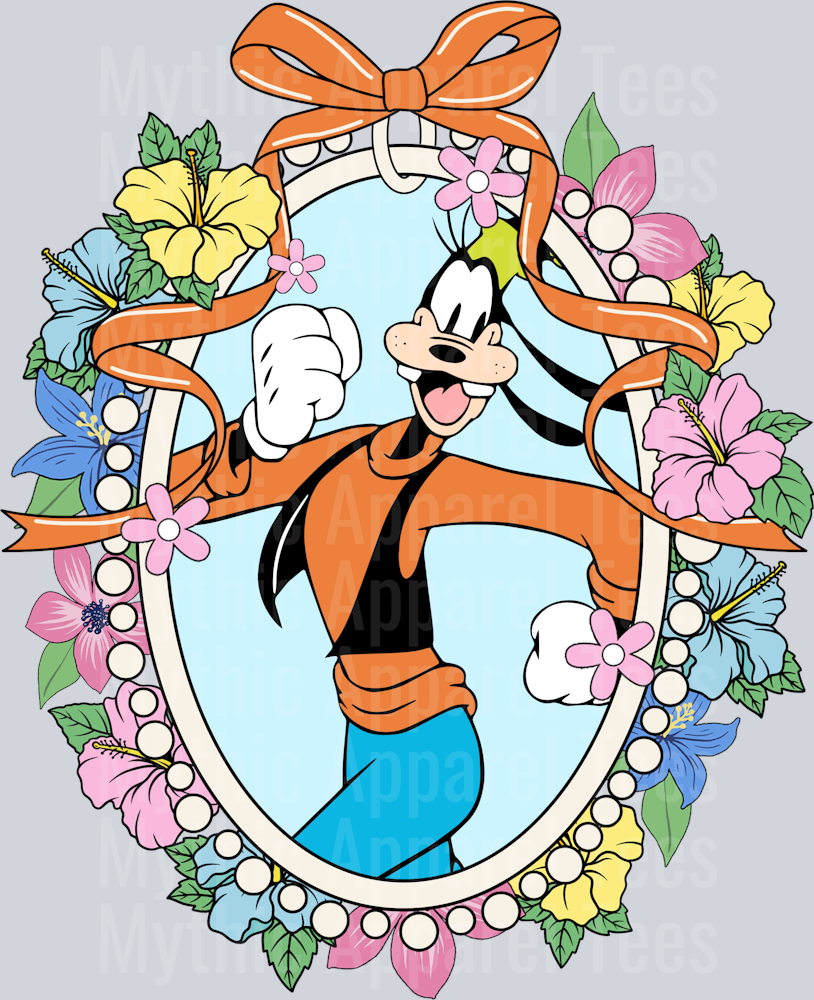 Goofy Mickey Mouse Mirror Bracelet frame DTF Disney Transfers
