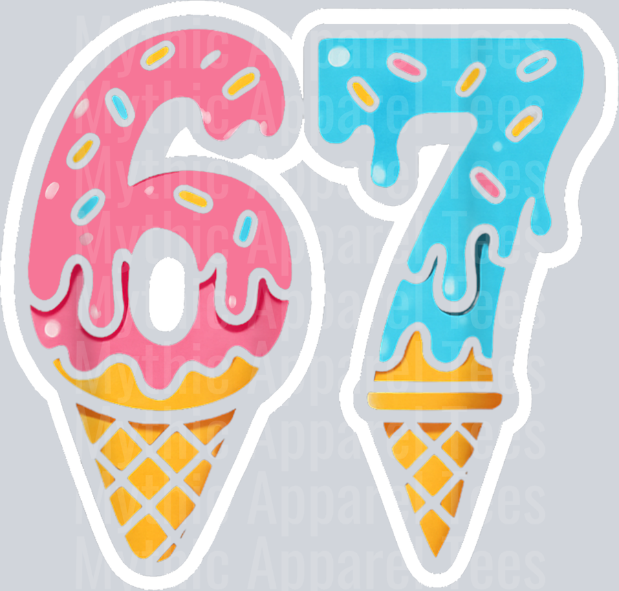 Mason 67 Ice Cream Cute Meme Six Seven T-Shirt