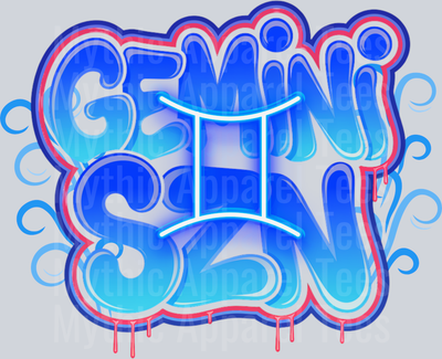 Gemini SZN Horoscope DTF Zodiac Sign Transfers
