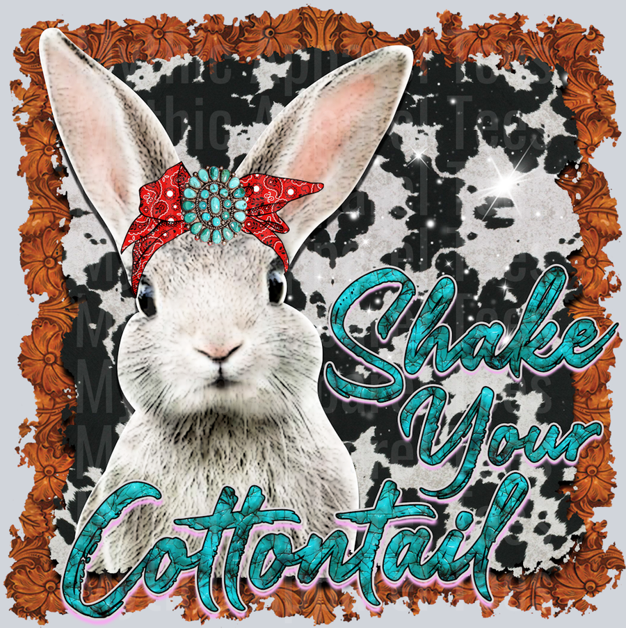 Shake Your Cotton Tail Western Bunny Easter
