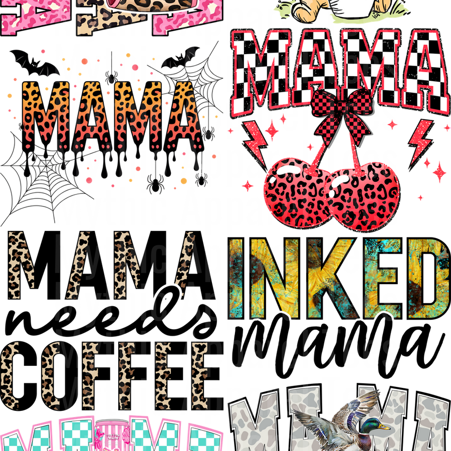 Mama 4 GANG SHEET 10 FULL SIZE IMAGES