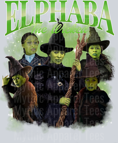 Wicked Movie Elphaba The Wicked green  DTF Wicked Transfers