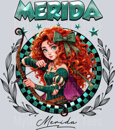 Merida Disney Classic Portrait with Signature Disney Princess