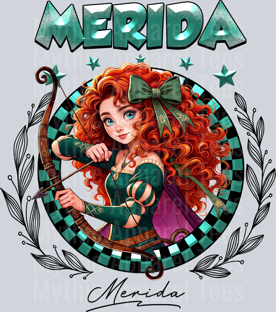 Merida Disney Classic Portrait with Signature Disney Princess