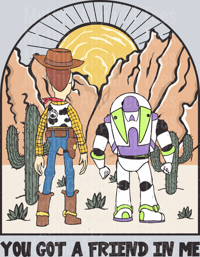 Youve got a friend in me buzz and woody sunset DTF Disney Transfers