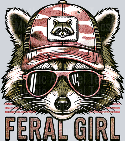 feral girl Raccoon DTF Southern Transfers