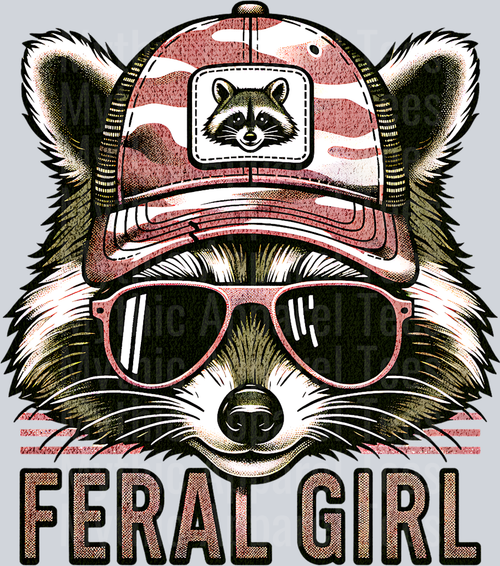 feral girl Raccoon DTF Southern Transfers