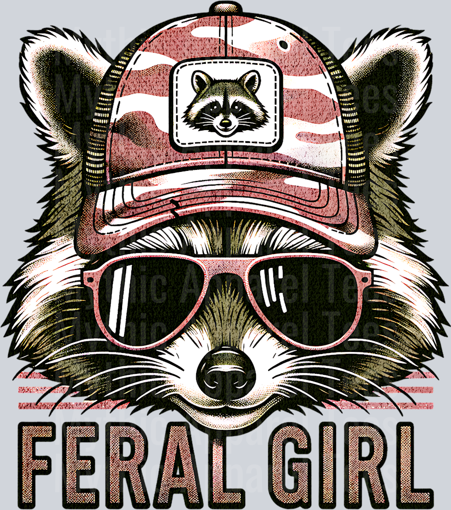 feral girl Raccoon DTF Southern Transfers
